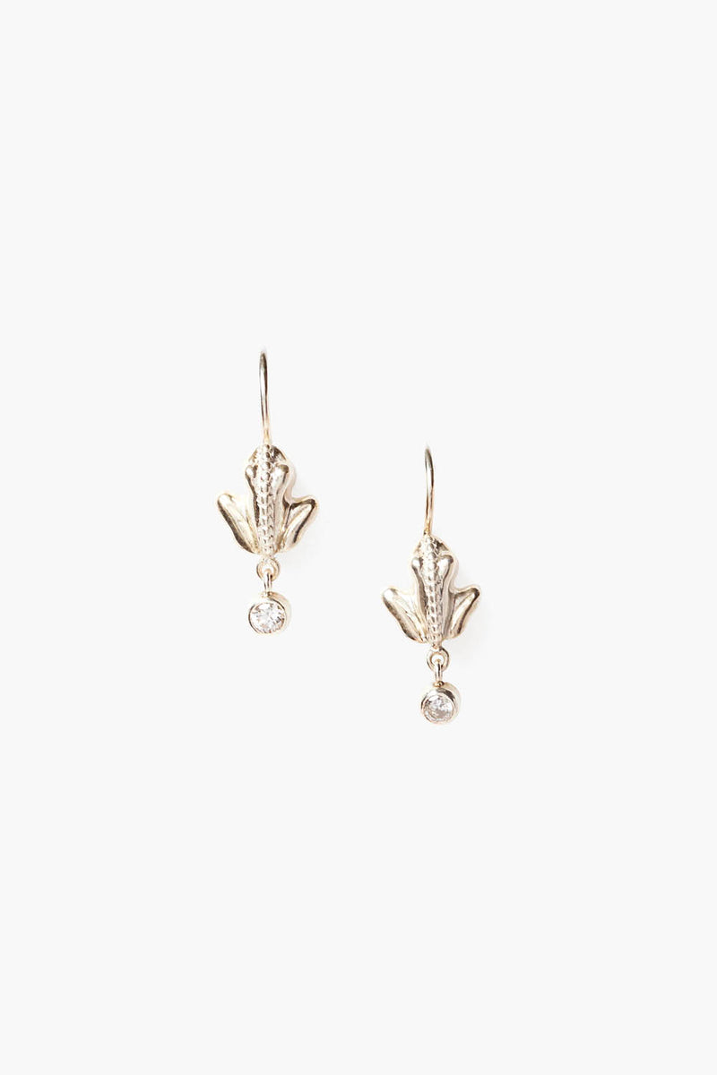 Coqui Frog Earrings Silver