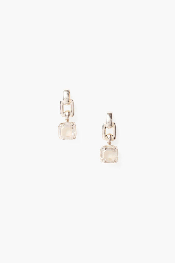 Ellis Earrings Crystal Silver