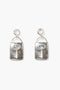 Padlock Earrings Silver