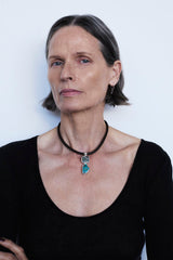 Totem Leather Necklace Turquoise
