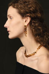 Angie Earrings Whiskey Quartz