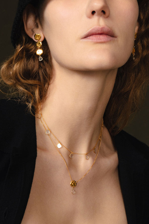 Mirage Coin Necklace Yellow Gold