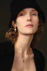 Mirage Coin Earrings Yellow Gold