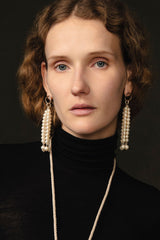 Pampille Earrings White Pearl