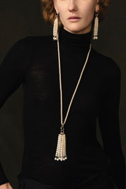 Pampille Necklace White Pearl