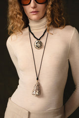 Cone Shell Necklace Black