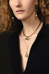 Seed Drop Necklace Prehnite