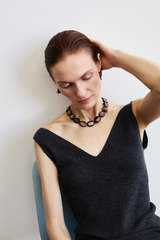 Marianna Necklace Black Agate
