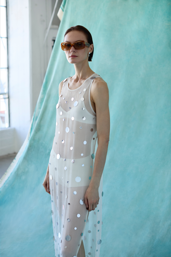 Chloe Sequin Tunic White