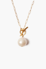 White Freshwater Pearl Toggle Necklace
