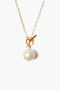 White Freshwater Pearl Toggle Necklace