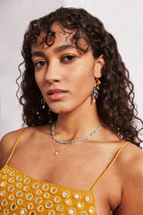 Voyager Toggle Necklace Turquoise Mix
