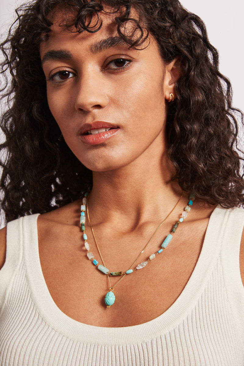 Eden Necklace Turquoise Mix