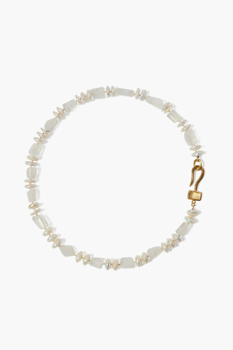 Solstice Necklace White Pearl Mix