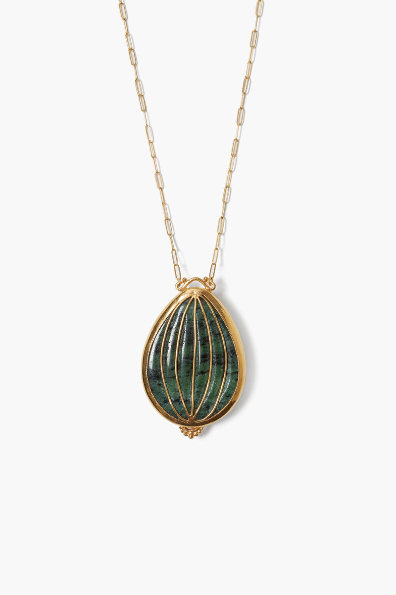 Balloon Pendant Necklace Fuchsite