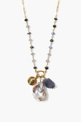 Tulum Charm Necklace Sapphire Mix