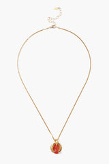Paz Coin Necklace Carnelian