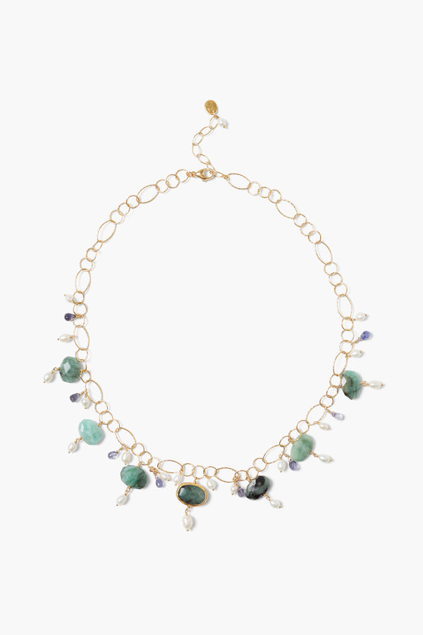 Lisbon Necklace Emerald Mix