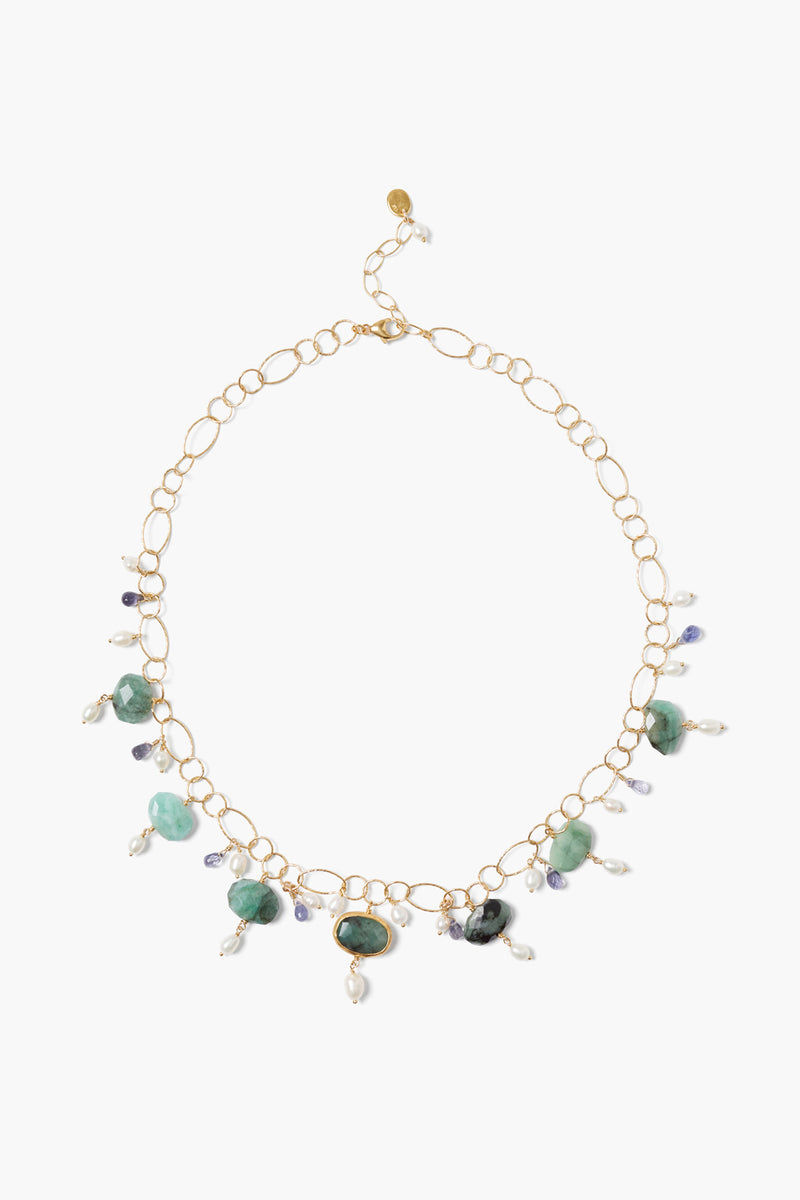Lisbon Necklace Emerald Mix