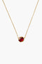 January Birthstone Necklace Garnet Crystal