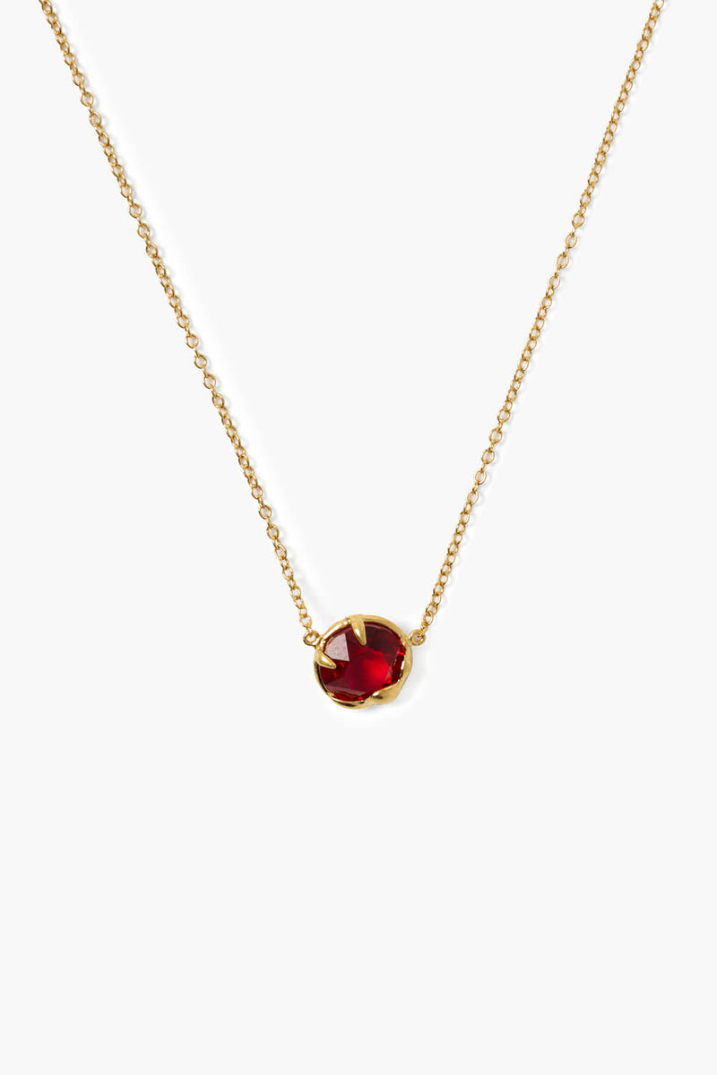 January Birthstone Necklace Garnet Crystal – Chan Luu