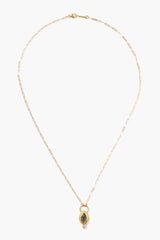 Tavi Pendant Necklace Gold Labradorite