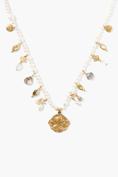 【LOHME】Pearl Mix Chain Necklace SV パールミックスチェーンネックレス | GD/SV - LOHME ONLINE STORE