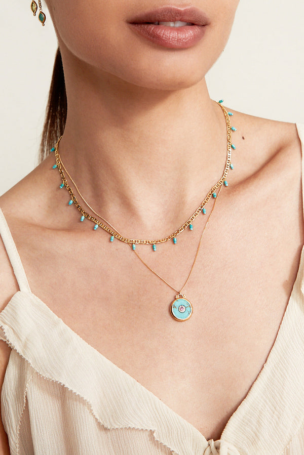 Victoria Necklace Petite Turquoise