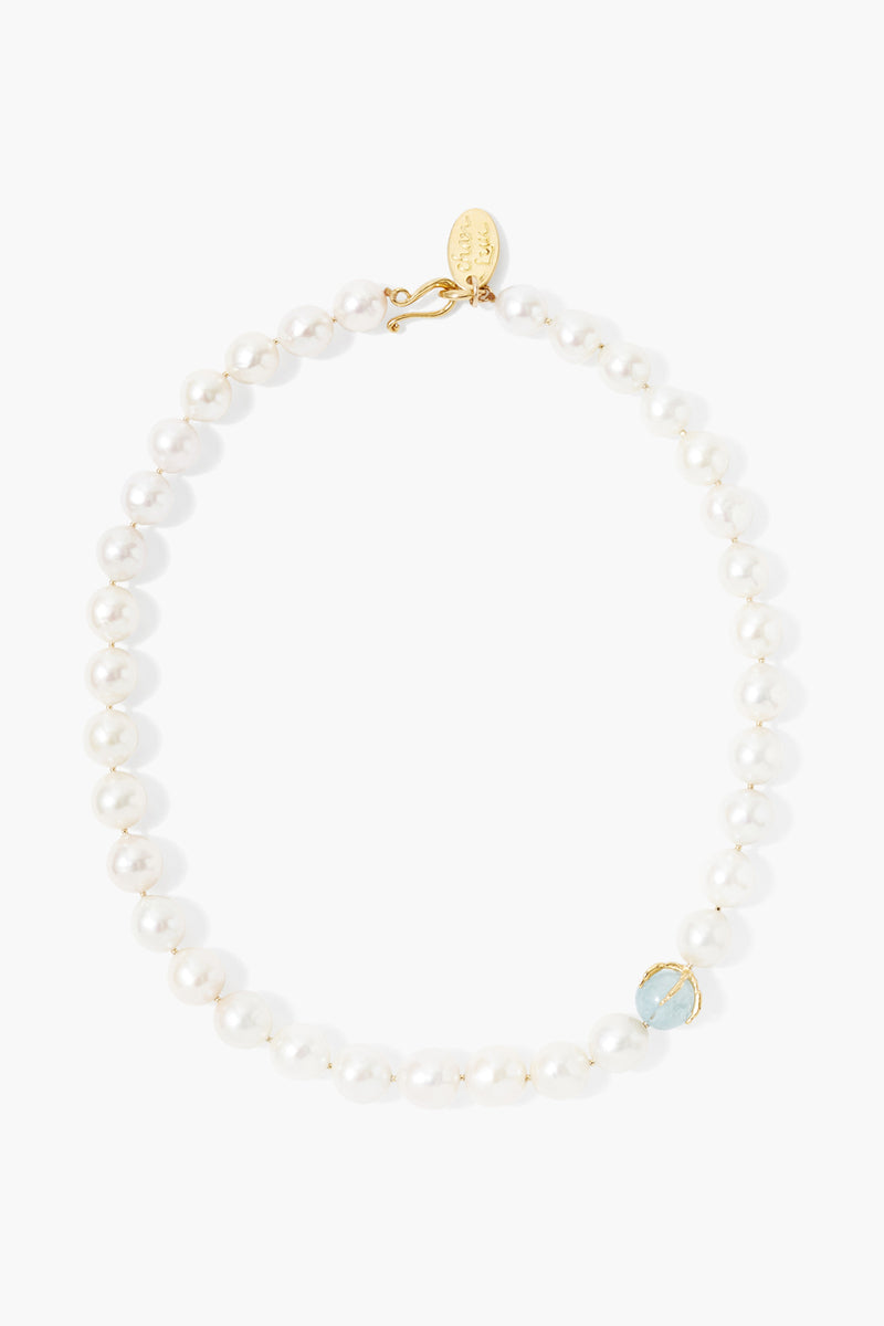 Lark Necklace White Pearl Mix