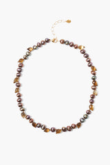 Willa Necklace Taupe Pearl Mix