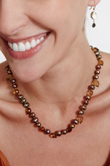 Willa Necklace Taupe Pearl Mix