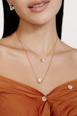 Lark Necklace White Pearl