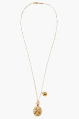 Janus Coin Necklace Yellow Gold