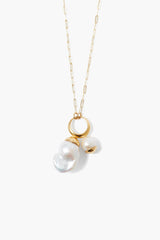 Luana Pearl Necklace Gold