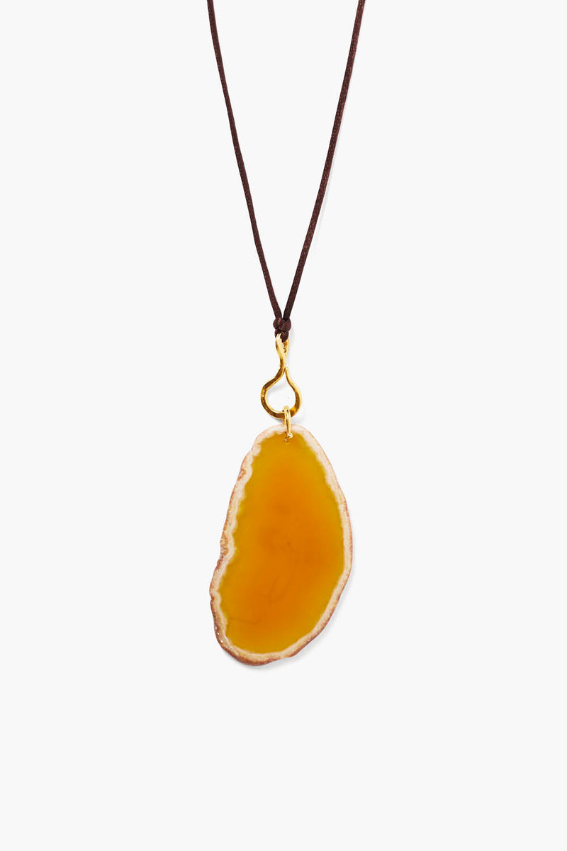 Sienna Necklace Yellow Agate