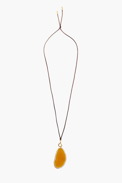 Sienna Necklace Yellow Agate