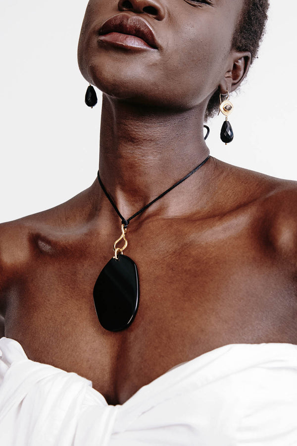 Slice Necklace Black