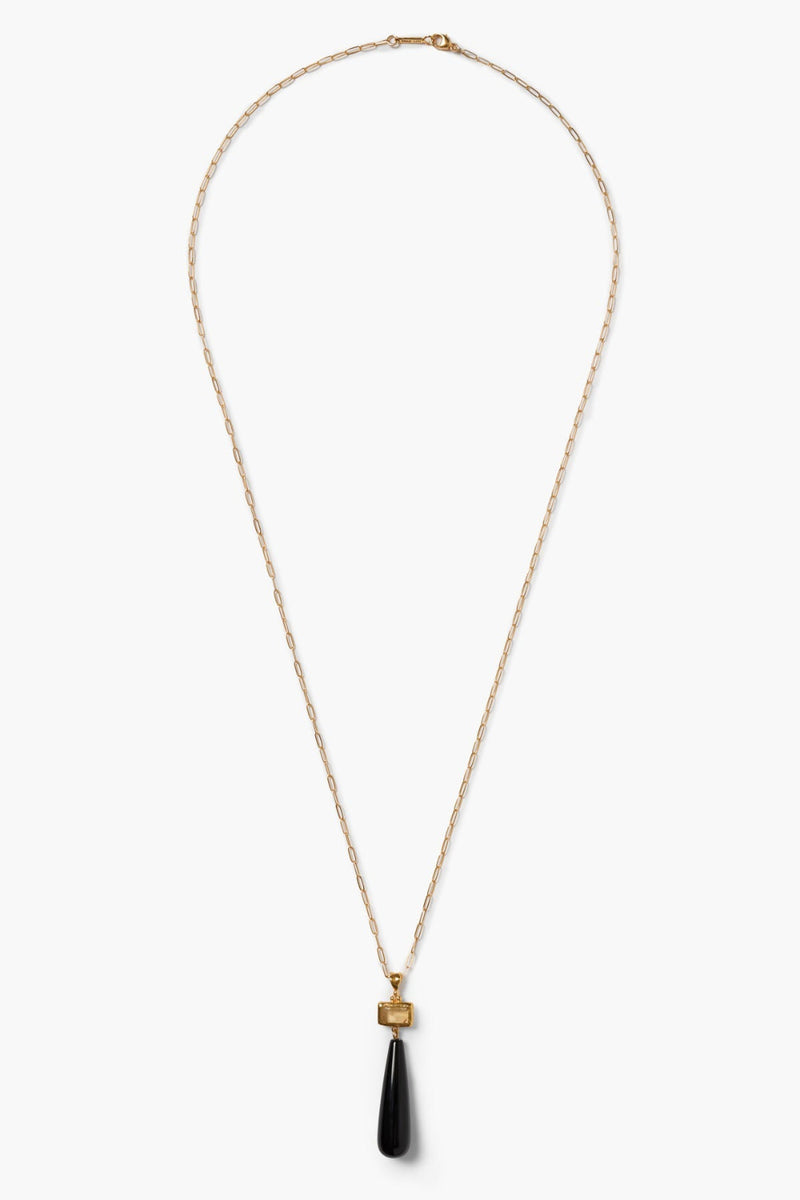 Messina Necklace Black Agate