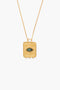 Twist Evil Eye Charm Necklace Emerald