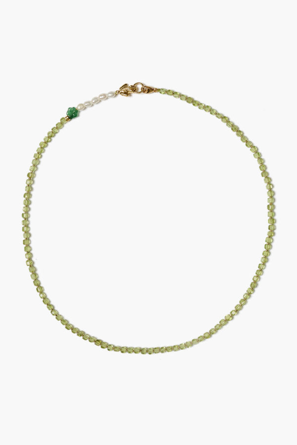 Lottie Necklace Peridot Mix