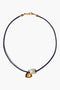 Na Pali Leather Necklace Blue Mix