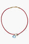 Na Pali Leather Necklace Red Mix