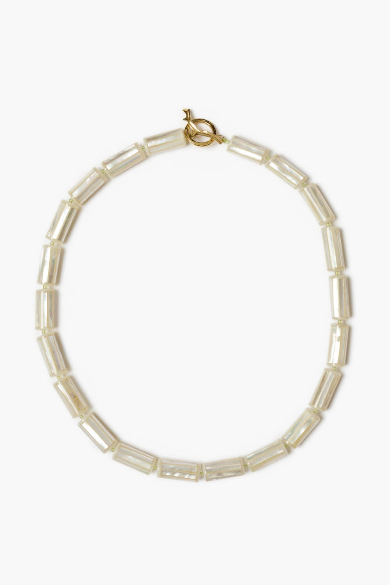 Antibes Necklace White Mop Mix