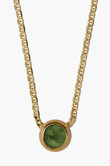 Pegasus Intaglio Necklace Green Jade