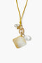 Maxine Charm Necklace White MOP