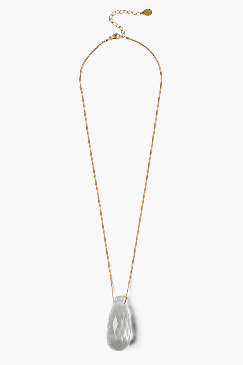 Jane Pendant Necklace Clear Quartz