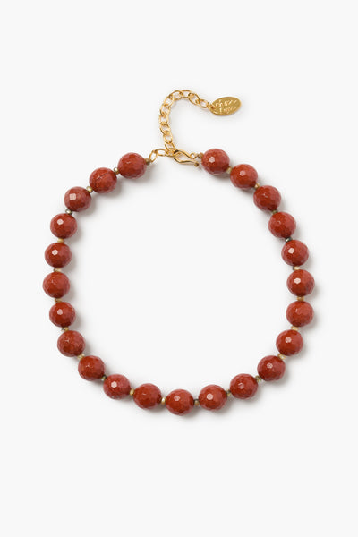 Oona Necklace Red Jasper