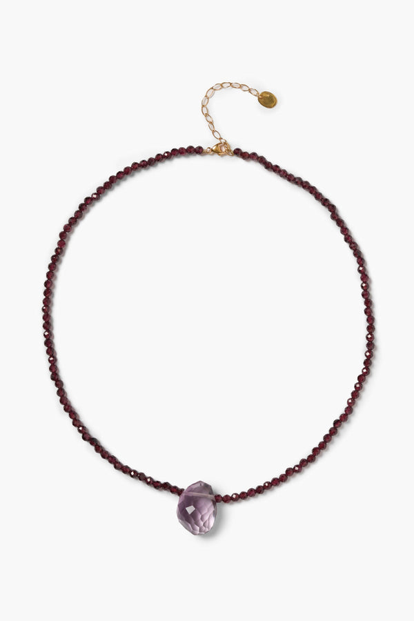 Claire Necklace Garnet