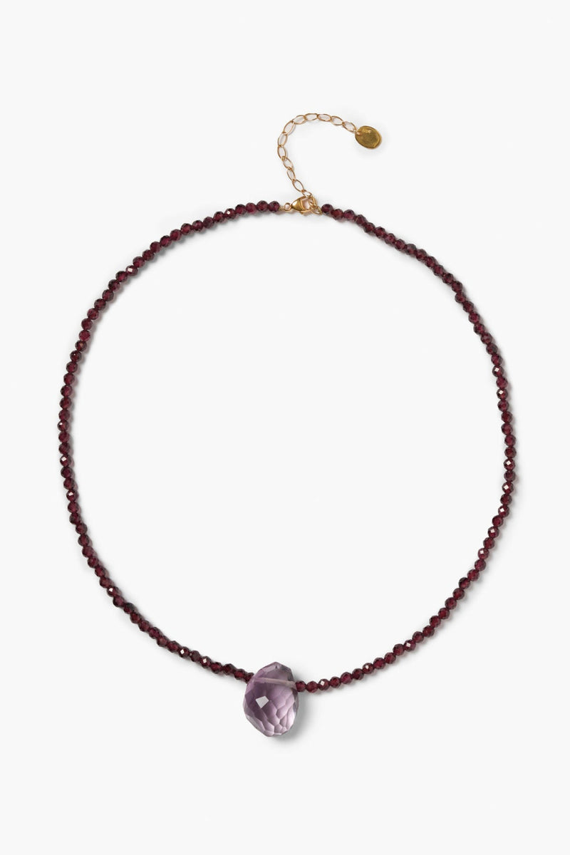 Claire Necklace Garnet