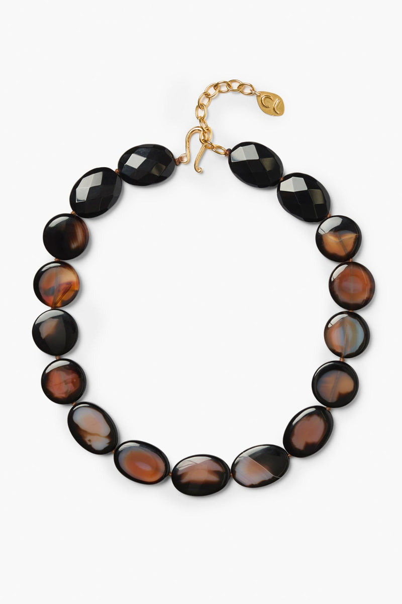Marianna Necklace Black Agate